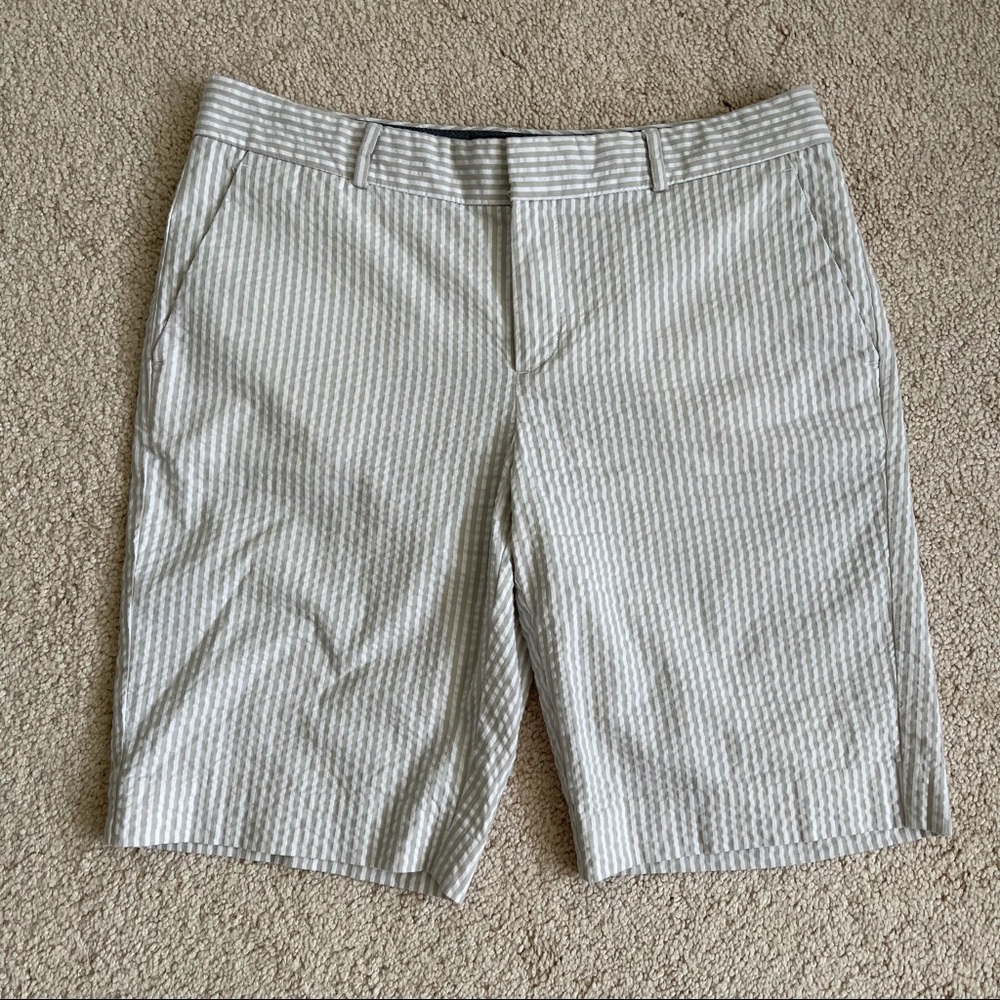 Banana Republic Seersucker Bermuda Shorts